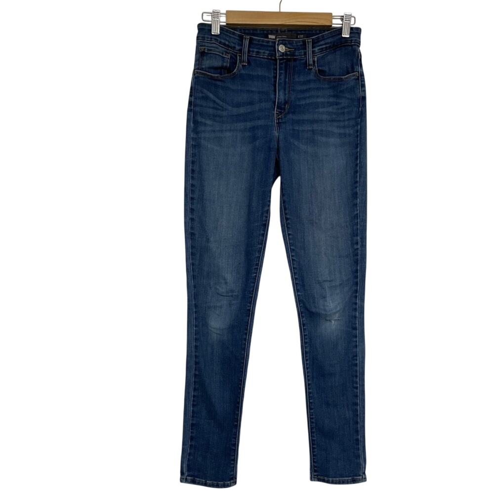 Levi’s Medium Wash High Rise Skinny Jeans Womens 4 Blue Denim Zip Fly Blue
